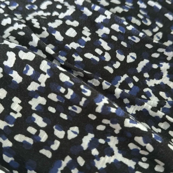 2X OriginalNicoleMiller Blue Black&White Dress 95%polyester 5%spandex Side ties - Picture 3 of 5
